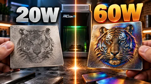 Gravure laser · 20 W / 60 W